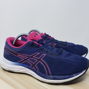 Asics Gel Excite 6 Women's Running Sneakers Blue Pink Size 11 Read